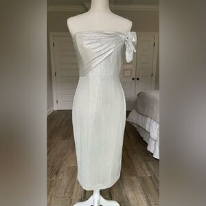 Black Halo Divina Metallic Sheath Dress 6